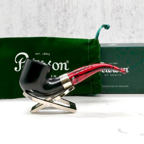 Peterson Dracula 01 Smooth Ebony Nickel Mounted Fishtail Pipe (PE2325)