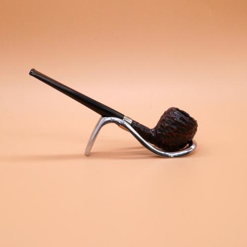 Peterson Junior Rusticated Acorn Nickel Mounted Fishtail Pipe (PE2651)