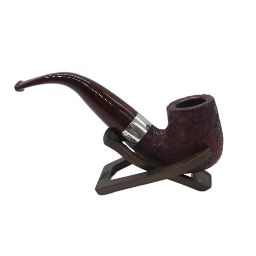 Peterson Irish Harp 338 Sandblasted Silver Mounted Fishtail Pipe (PE2689)