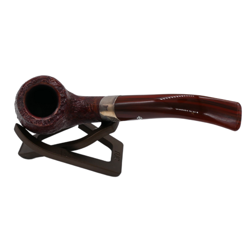 Peterson Irish Harp 69 Sandblast Silver Mounted Fishtail Pipe (PE2725)