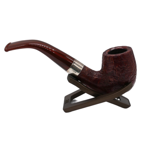 Peterson Irish Harp 69 Sandblast Silver Mounted Fishtail Pipe (PE2725)