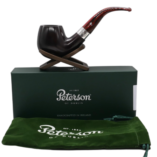 Peterson Irish Harp 68 Smooth Silver Mounted Fishtail Pipe (PE2735)