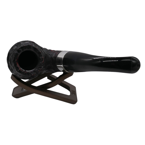 Peterson Sherlock Holmes Rustic Baskerville Silver Mounted P Lip Pipe (PE2741)