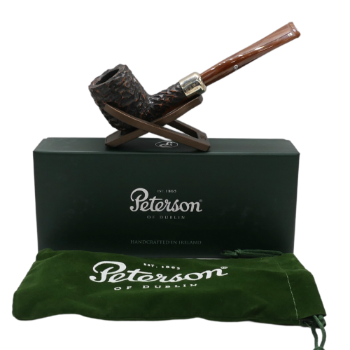 Peterson Derry Rustic 102 Nickel Mounted Fishtail Pipe (PE2762)
