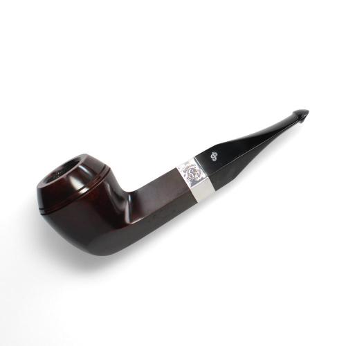 Peterson Sherlock Holmes Baker Street Smooth Silver Mounted P Lip Pipe (PE2996)