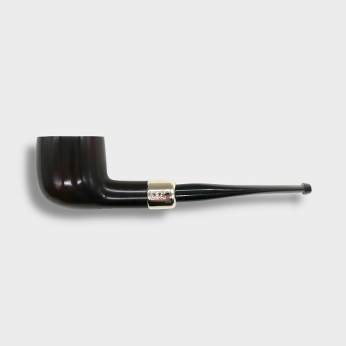 Peterson Irish Made Army 608 Smooth Heritage Nickel Mounted Fishtail Pipe (PE3053)