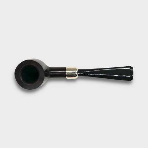 Peterson Irish Made Army 608 Smooth Heritage Nickel Mounted Fishtail Pipe (PE3053)