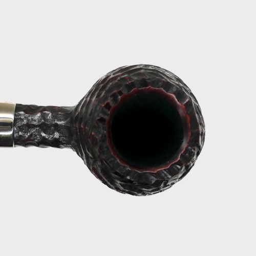 Peterson Irish Made Army 406 Rustic Nickel Mounted Fishtail Pipe (PE3068)