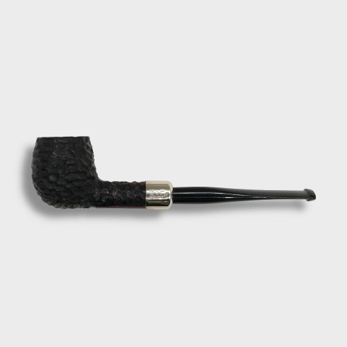Peterson Irish Made Army 85 Rustic Nickel Mounted Fishtail Pipe (PE3081)