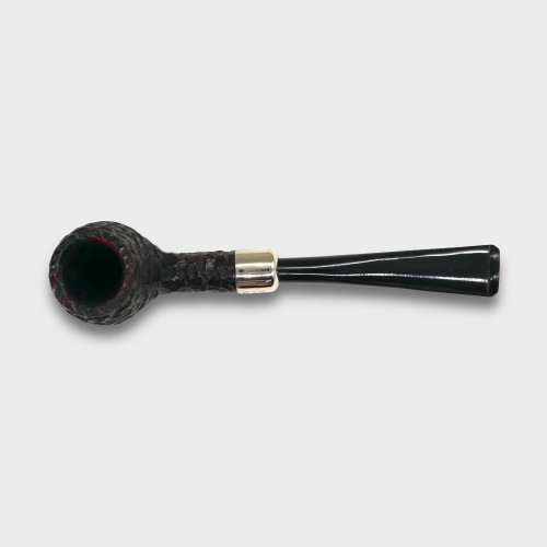 Peterson Irish Made Army 85 Rustic Nickel Mounted Fishtail Pipe (PE3081)