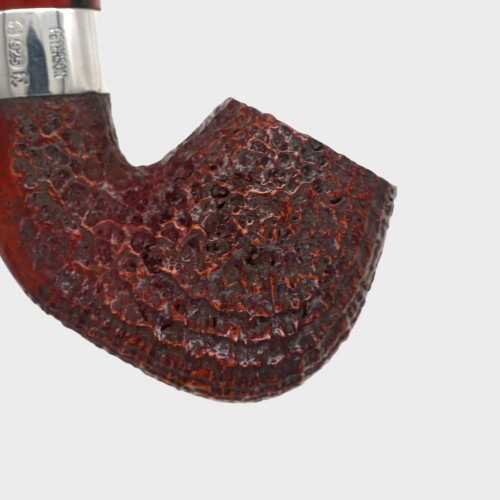 Peterson Irish Harp 230 Sandblast Silver Mounted 9mm Filter Fishtail Pipe (PE3082)