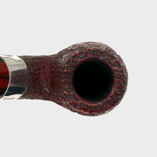 Peterson Irish Harp 230 Sandblast Silver Mounted 9mm Filter Fishtail Pipe (PE3082)
