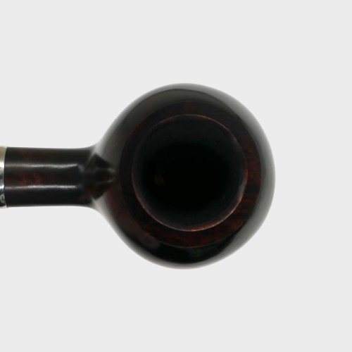 Peterson Irish Made Army 406 Smooth Heritage Nickel Mounted Fishtail Pipe (PE3083)