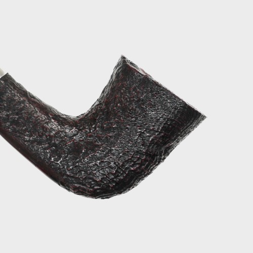Peterson Sherlock Holmes Mycroft Sandblast Silver Mounted P Lip Pipe (PE3102)