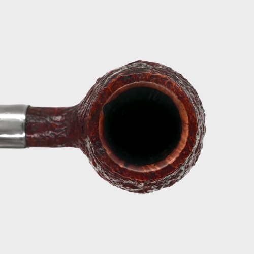 Peterson Irish Made Army 406 Sandblasted Nickel Mounted Fishtail Pipe (PE3110)