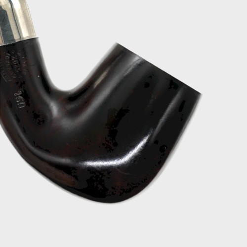 Peterson Irish Made Army 160 Smooth Heritage Nickel Mounted Fishtail Pipe (PE3138)