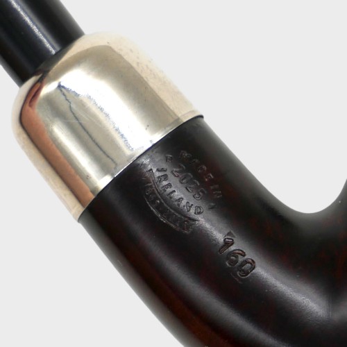Peterson Irish Made Army 160 Smooth Heritage Nickel Mounted Fishtail Pipe (PE3138)