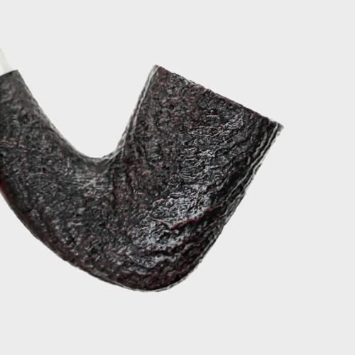 Peterson Sherlock Holmes Rathbone Sandblasted Silver Mounted P Lip Pipe (PE3147)