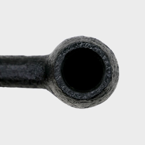 Peterson Dracula 87 Sandblasted Ebony Nickel Mounted 9mm Fishtail Pipe (PE3195)