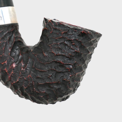 Peterson Sherlock Holmes Original Rustic Silver Mounted P Lip Pipe (PE3208)
