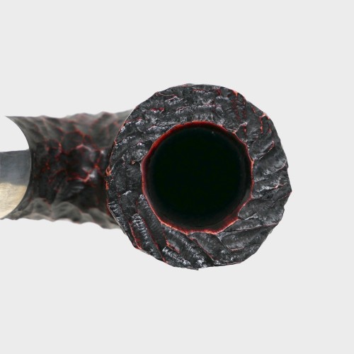 Peterson Sherlock Holmes Original Rustic Silver Mounted P Lip Pipe (PE3208)