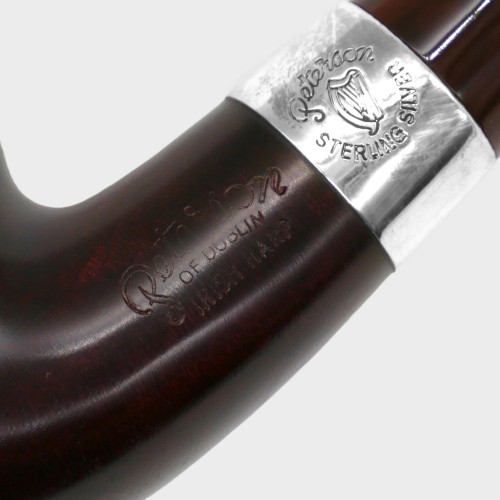 Peterson Irish Harp 68 Smooth Silver Mounted Fishtail Pipe (PE3225)