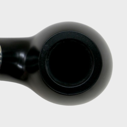 Peterson Dracula 03 Smooth Ebony Nickel Mounted Fishtail Pipe (PE3231)