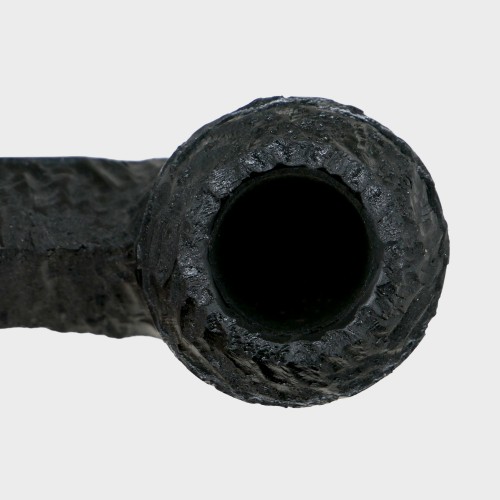 Peterson Dracula 80s Rusticated Ebony Nickel Mounted Fishtail Pipe (PE3232)