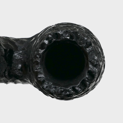 Peterson Dracula 230 Rusticated Ebony Nickel Mounted Fishtail Pipe (PE3240)