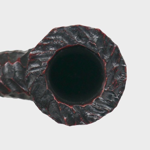 Peterson Sherlock Holmes Mycroft Rustic Silver Mounted P Lip Pipe (PE3301)