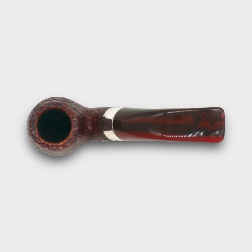 Peterson Irish Harp 221 Sandblast Silver Mounted Fishtail Pipe (PE3317)