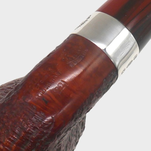 Peterson Irish Harp 221 Sandblast Silver Mounted Fishtail Pipe (PE3317)