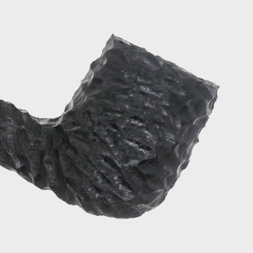 Peterson Dracula XL105 Rusticated Ebony Nickel Mounted Fishtail Pipe (PE3324)