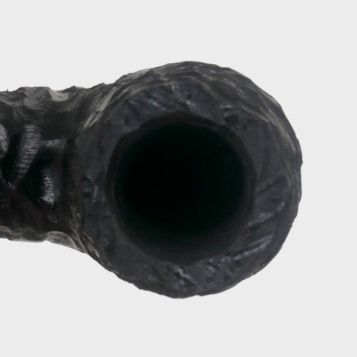 Peterson Dracula XL90 Rusticated Ebony Nickel Mounted Fishtail Pipe (PE3325)