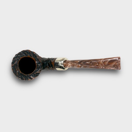 Peterson Derry Rustic 127 Nickel Mounted Fishtail Pipe (PE3335)