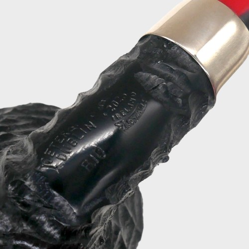Peterson Dracula B10 Rusticated Ebony Nickel Mounted Fishtail Pipe (PE3342)