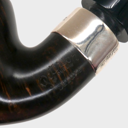 Peterson Deluxe Dark System 12.5 Smooth Silver Mounted P Lip Pipe (PE3344)