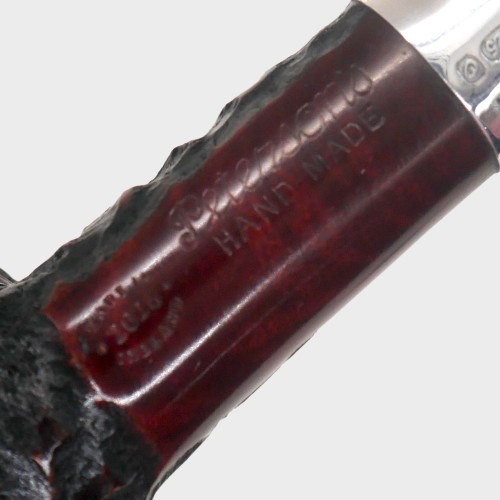 Peterson Pub Rustic Silver Mounted Straight P Lip Pipe (PE3346)