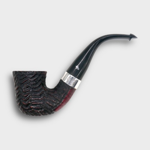 Peterson Sherlock Holmes Original Rustic Silver Mounted P Lip Pipe (PE3347)