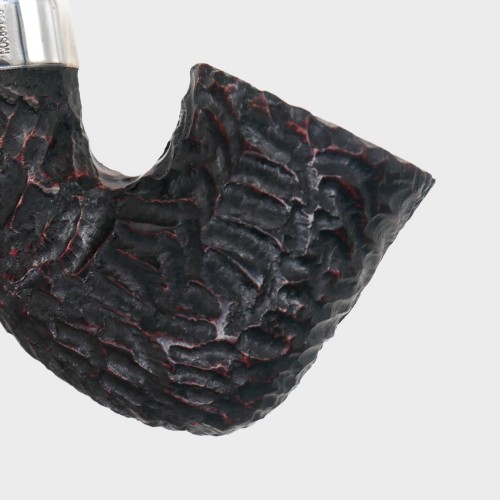 Peterson Sherlock Holmes Original Rustic Silver Mounted P Lip Pipe (PE3347)