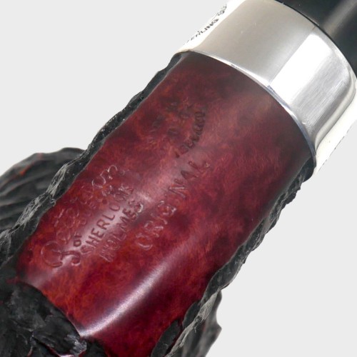 Peterson Sherlock Holmes Original Rustic Silver Mounted P Lip Pipe (PE3347)