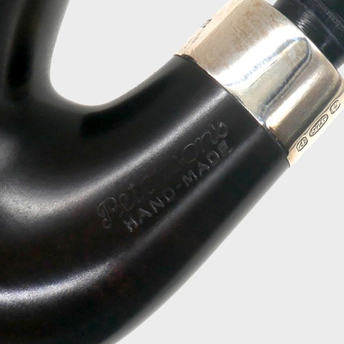 Peterson Pub Smooth Heritage Silver Mounted Bent P Lip Pipe (PE3356)