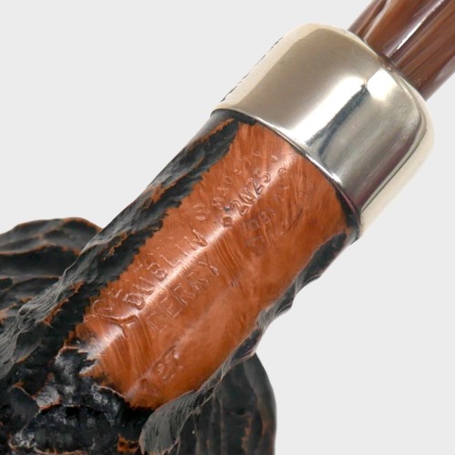 Peterson Derry Rustic 127 Nickel Mounted Fishtail Pipe (PE3368)