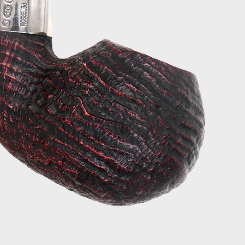 Peterson Sherlock Holmes Lestrade Sandblasted Silver Mounted P Lip Pipe (PE3373)