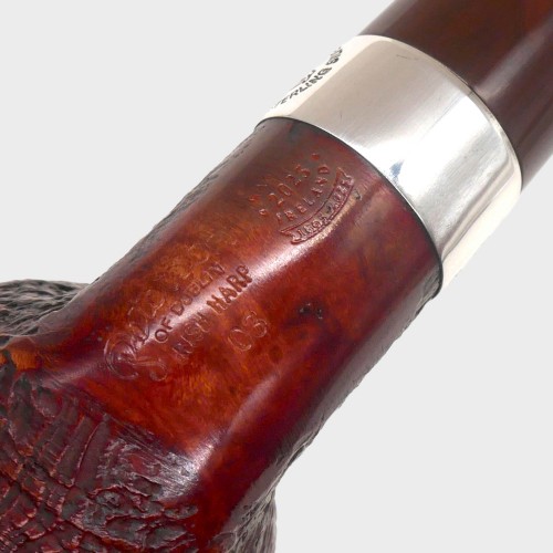 Peterson Irish Harp 03 Sandblast Silver Mounted Fishtail Pipe (PE3377)