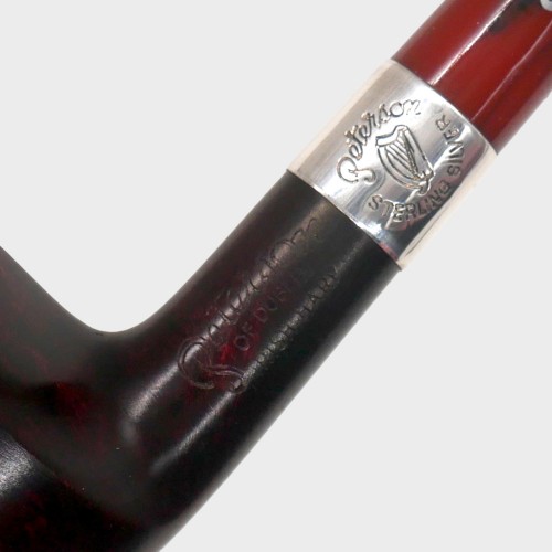 Peterson Irish Harp 3085 Smooth Silver Mounted Fishtail Pipe (PE3380)