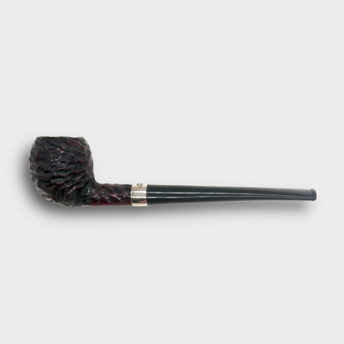 Peterson Junior Rusticated Acorn Nickel Mounted Fishtail Pipe (PE3381)