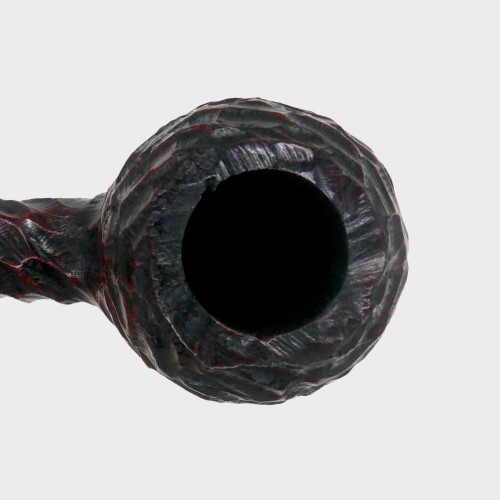 Peterson Junior Rusticated Acorn Nickel Mounted Fishtail Pipe (PE3381)