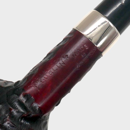 Peterson Junior Rusticated Acorn Nickel Mounted Fishtail Pipe (PE3381)