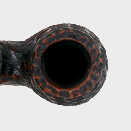 Peterson Derry Rustic 230 Nickel Mounted 9mm Filter Fishtail Pipe (PE3382)